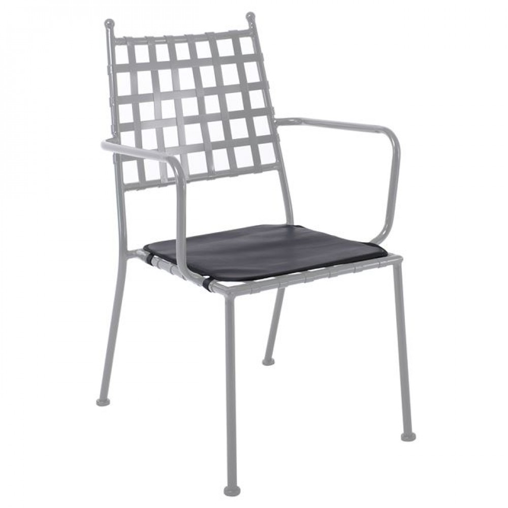 Μαξιλάρι πολυθρόνας "PATON" από pu σε μαύρο χρώμα 42x45x1