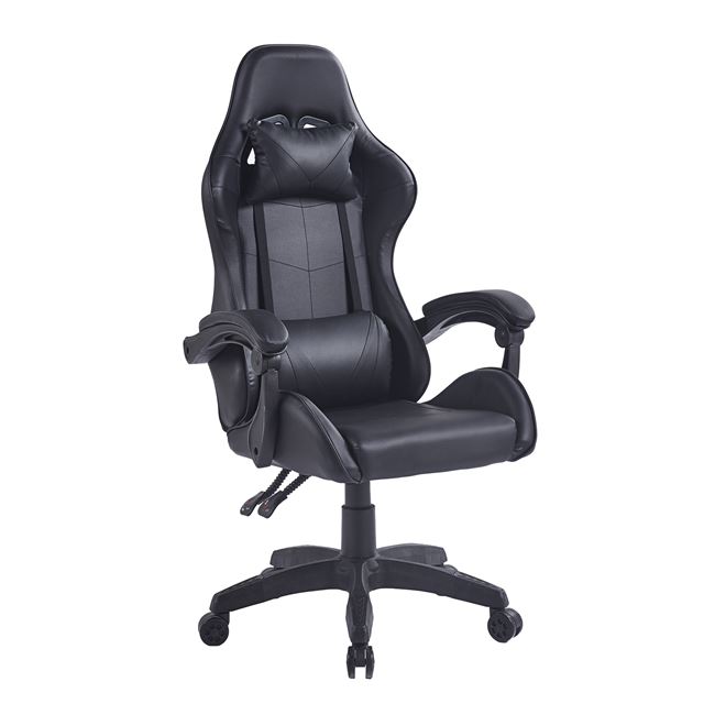 Πολυθρόνα gaming "BF7850" από PU σε χρώμα μαύρο 63x70x117/127