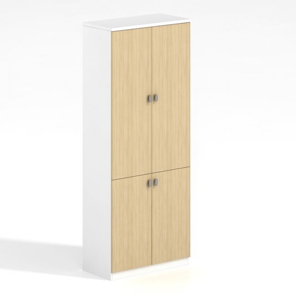 Ντουλάπα γραφείου "THESIS" σε χρώμα λευκό/σονόμα 80x40x200