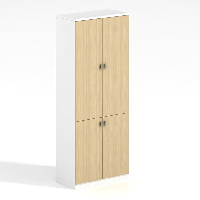 Ντουλάπα γραφείου "THESIS" σε χρώμα λευκό/σονόμα 80x40x200