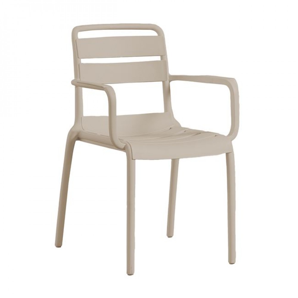 Πολυθρόνα "SERENATA" από PP σε χρώμα καπουτσίνο 54x58x81