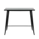 Τραπέζι μπαρ "RELIX" μεταλλικό σε μαύρο χρώμα 120x60x102