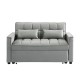 Καναπές-κρεβάτι "TEMPO" από ύφασμα σε γκρι χρώμα 141x98x77