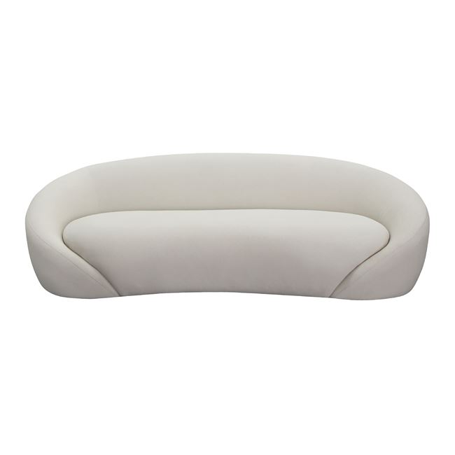 Καναπές τριθέσιος "RAMON" από ύφασμα σε χρώμα εκρού 229x106x78