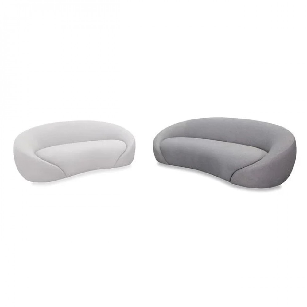 Καναπές τριθέσιος "RAMON" από ύφασμα σε χρώμα γκρι 229x106x78