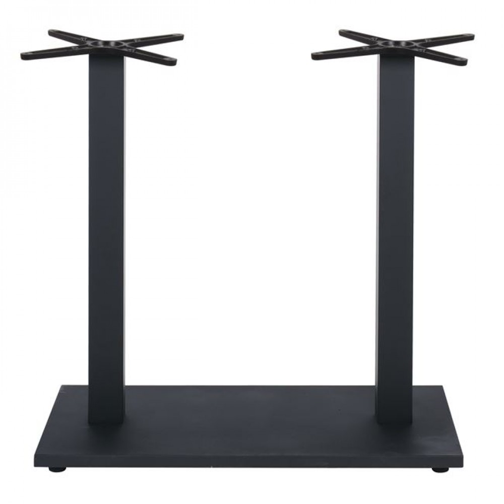Βάση τραπεζιού "PRATO-W" από μέταλλο σε μαύρο χρώμα 70x40x93
