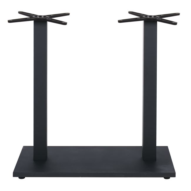 Βάση τραπεζιού "PRATO-W" από μέταλλο σε μαύρο χρώμα 70x40x93