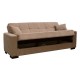 Καναπές-κρεβάτι "CARSON" τριθέσιος με αποθηκευτικό χώρο από ύφασμα σε χρώμα καφέ 225x94x88