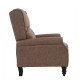 Πολυθρόνα relax-μπερζέρα "SIMPLE" από ύφασμα σε χρώμα καφέ 72x84x97