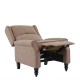 Πολυθρόνα relax-μπερζέρα "SIMPLE" από ύφασμα σε χρώμα καφέ 72x84x97