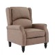 Πολυθρόνα relax-μπερζέρα "SIMPLE" από ύφασμα σε χρώμα καφέ 72x84x97