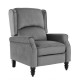 Πολυθρόνα relax-μπερζέρα "SIMPLE" από ύφασμα σε χρώμα γκρι 72x84x97