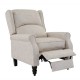 Πολυθρόνα relax-μπερζέρα "SIMPLE" από ύφασμα σε χρώμα εκρού 72x84x97