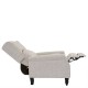 Πολυθρόνα relax-μπερζέρα "SIMPLE" από ύφασμα σε χρώμα εκρού 72x84x97