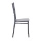 Καρέκλα catering "ILONA" από PP σε χρώμα ανθρακί 40x46x88