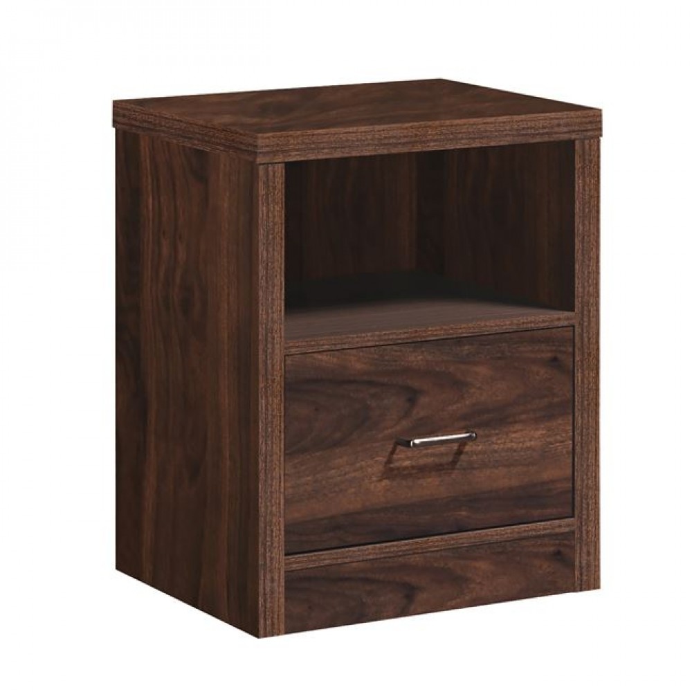 Κομοδίνο "LIFE LUX" σε χρώμα καρυδί 47x39x60