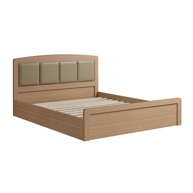 Κρεβάτι "LIFE LUX" διπλό σε χρώμα φυσικό 150x200