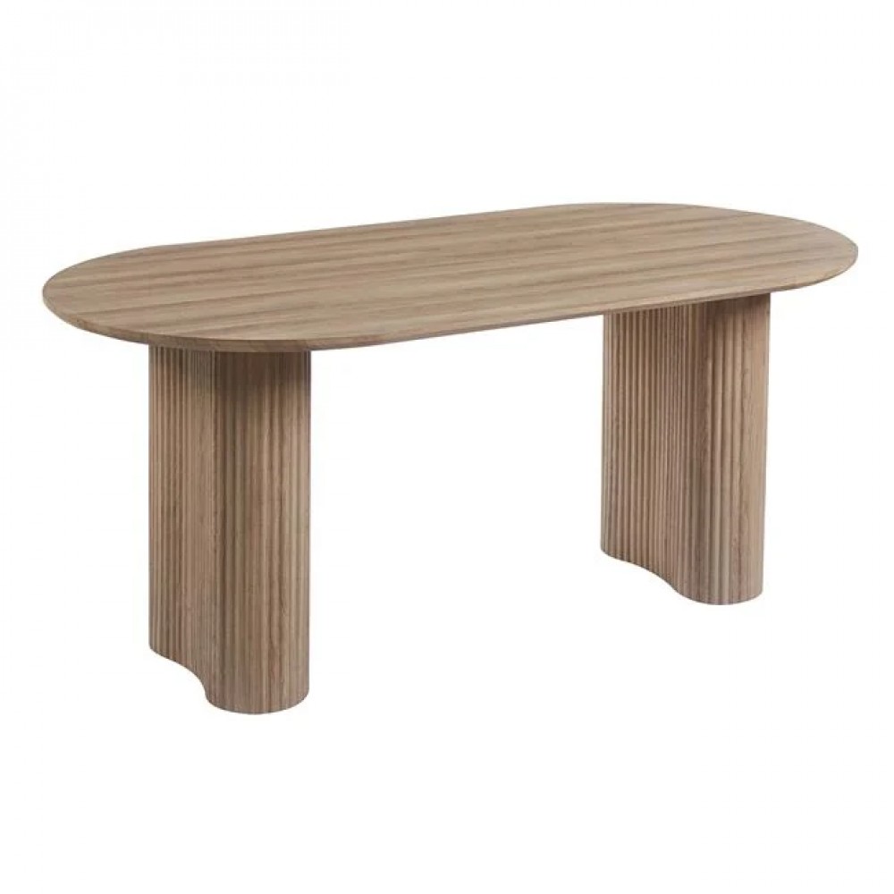 Τραπέζι τραπεζαρίας "DIAZ" από mdf σε χρώμα σονόμα 180x90x76