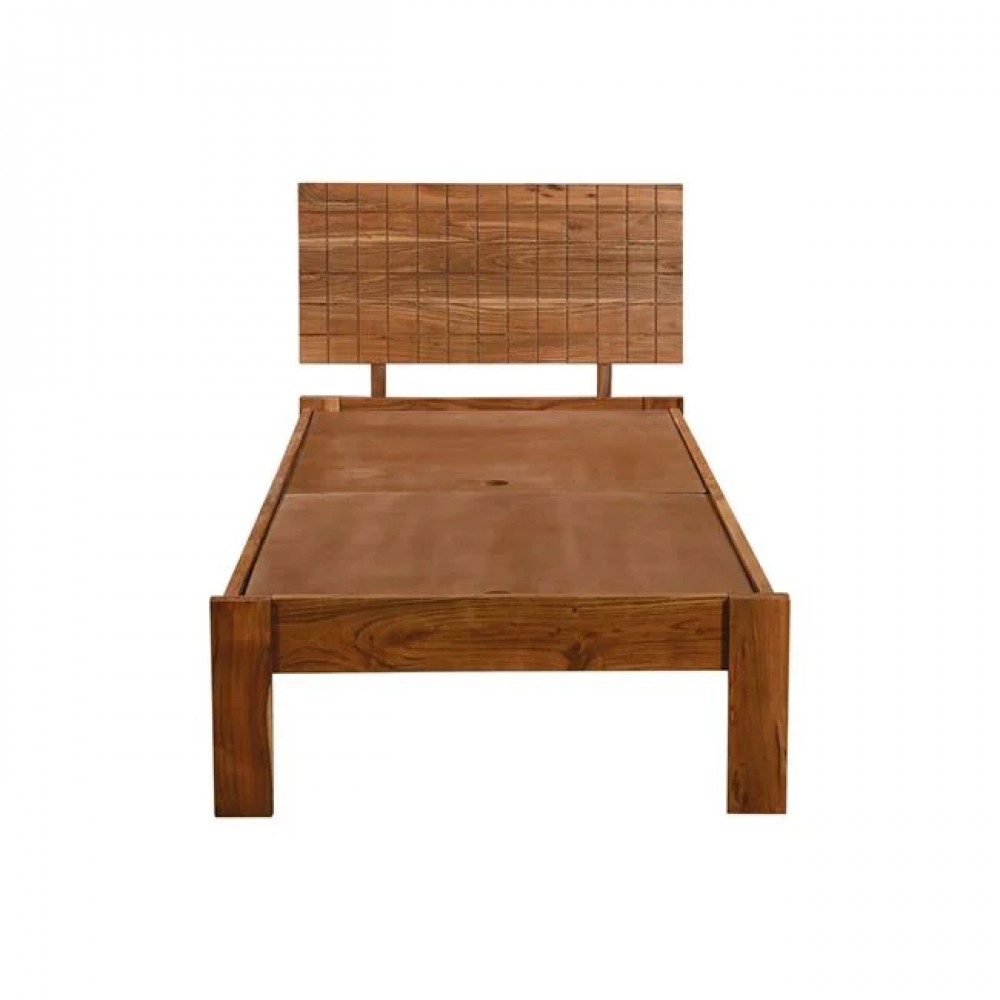 Κρεβάτι μονό "CAPITAL" από ξύλο σε χρώμα φυσικό 90x200