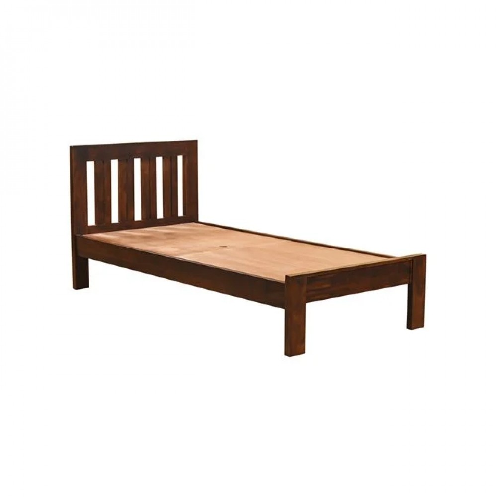 Κρεβάτι μονό "SOHO" από ξύλο σε χρώμα καρυδί 90x200