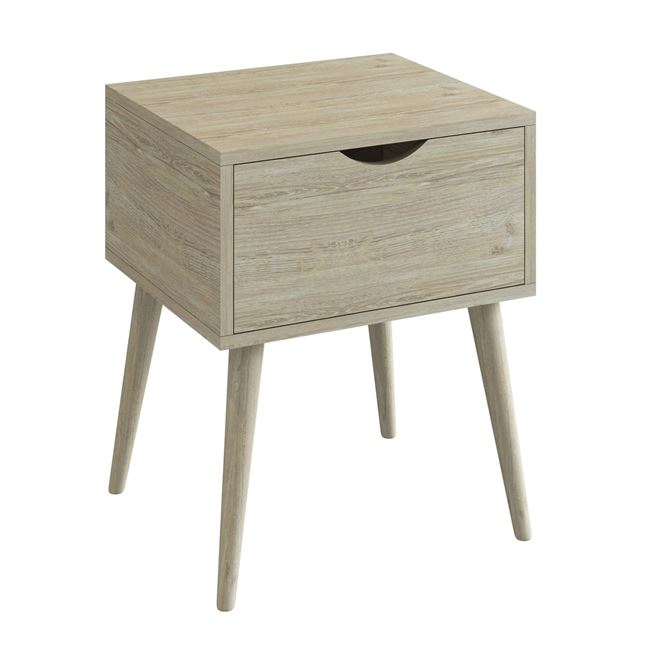 Κομοδίνο "ALIDA" σε χρώμα σονόμα 40x36x50