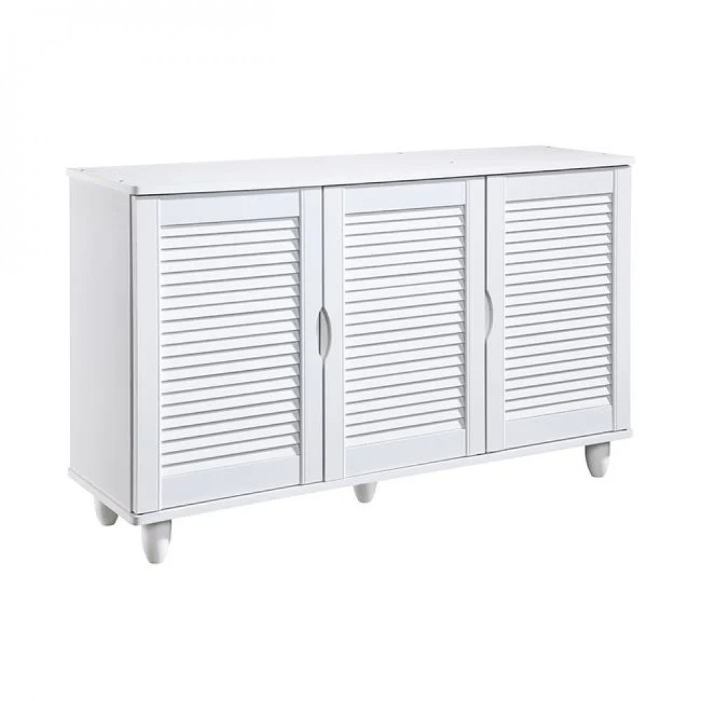 Παπουτσοθήκη-ντουλάπι σε χρώμα λευκό 110x33x77