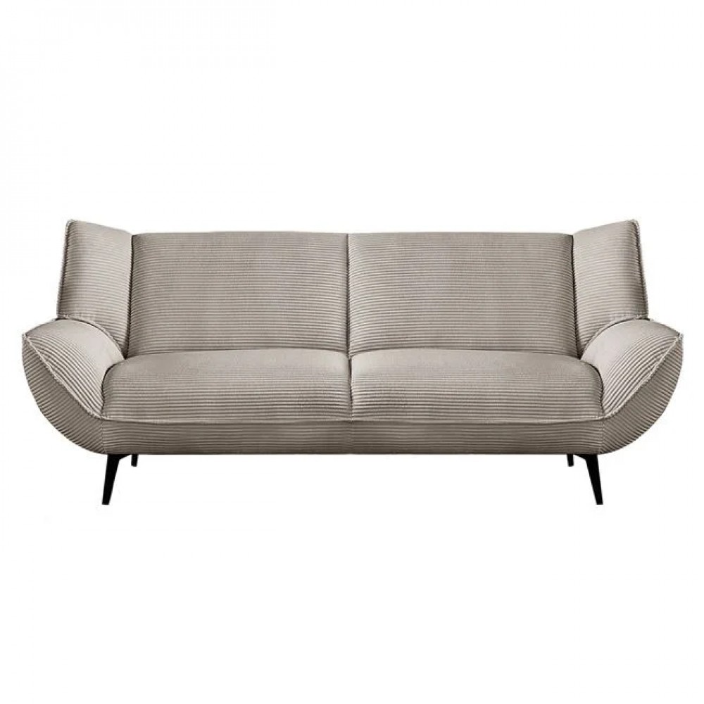 Καναπές τριθέσιος "EMERALD" από ύφασμα κοτλέ σε χρώμα μπεζ 212x88x82