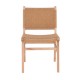 Καρέκλα τραπεζαρίας "COMO" από ξύλο/σχοινί σε χρώμα φυσικό 50x61x85