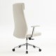 Πολυθρόνα γραφείου διευθυντή από pu σε χρώμα λευκό 63x75x115/121