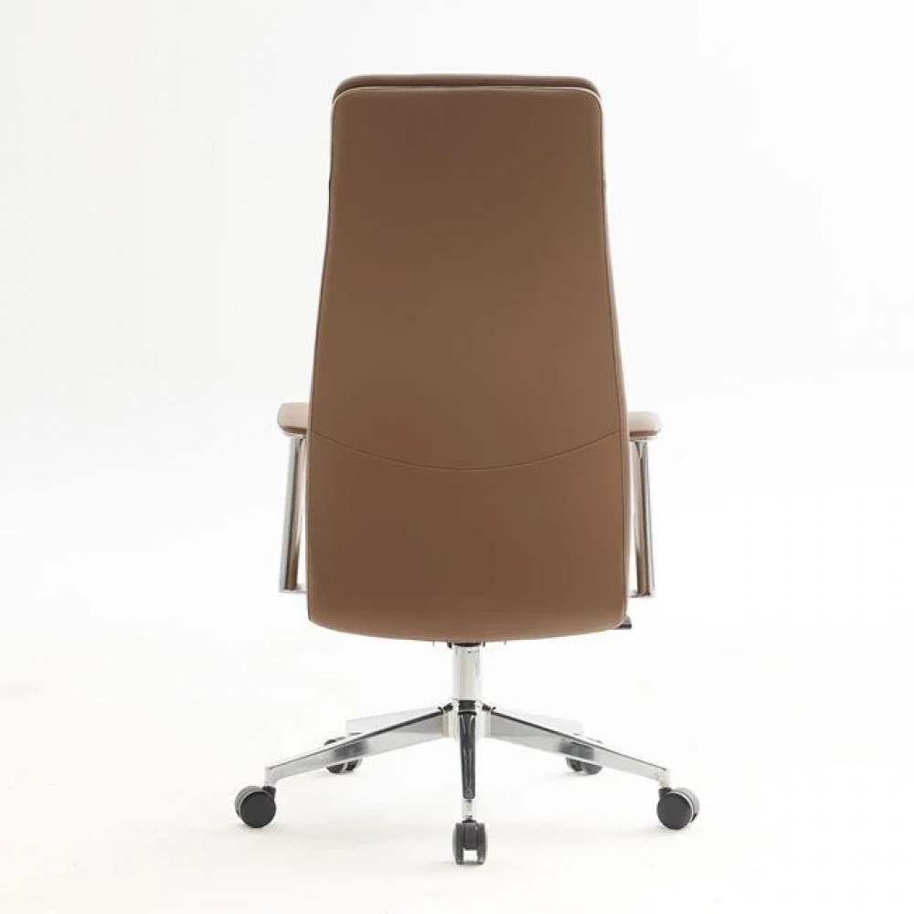 Πολυθρόνα γραφείου διευθυντή από pu σε χρώμα καπουτσίνο 63x75x115/121