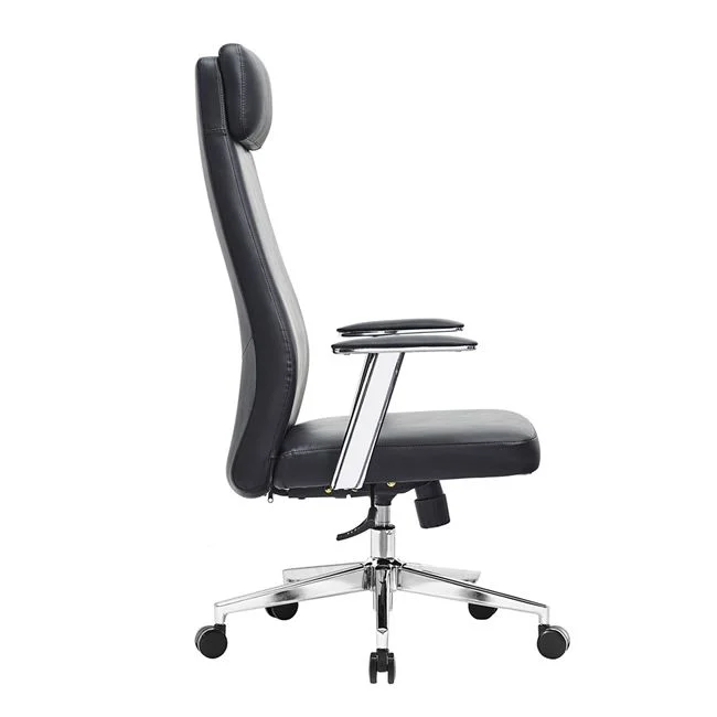 Πολυθρόνα γραφείου διευθυντή από pu σε χρώμα μαύρο 63x75x115/121