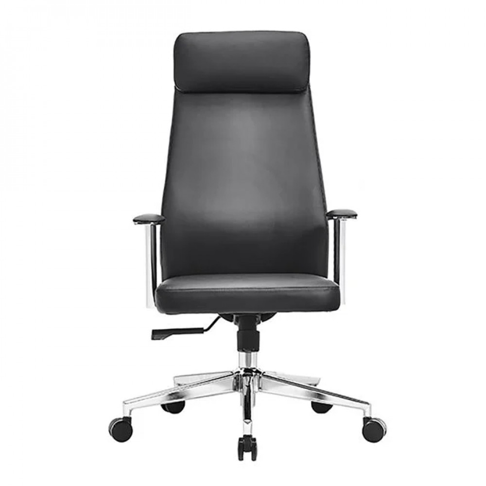 Πολυθρόνα γραφείου διευθυντή από pu σε χρώμα μαύρο 63x75x115/121