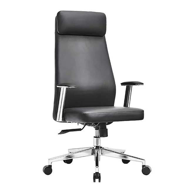Πολυθρόνα γραφείου διευθυντή από pu σε χρώμα μαύρο 63x75x115/121