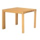 Τραπέζι εξωτερικού χώρου  "COZY" βοηθητικό-επεκτεινόμενο από ξύλο σε χρώμα φυσικό 50(+30)x50x40