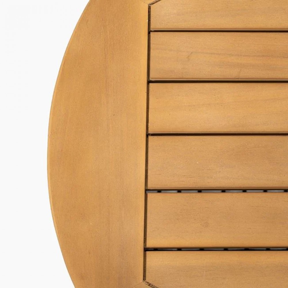 Σετ εξωτερικού χώρου "MARK" από ξύλο/σχοινί/ύφασμα σε χρώμα φυσικό/μαύρο/μπεζ