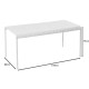 Τραπέζι εξωτερικού χώρου "MODIAL" από μέταλλο σε χρώμα λευκό 159x80x75