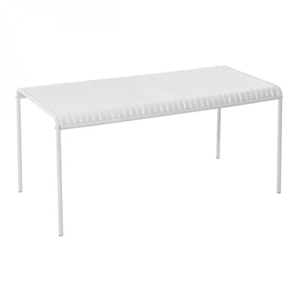 Τραπέζι εξωτερικού χώρου "MODIAL" από μέταλλο σε χρώμα λευκό 159x80x75