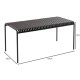 Τραπέζι εξωτερικού χώρου "MODIAL" από μέταλλο σε χρώμα μαύρο 159x80x75