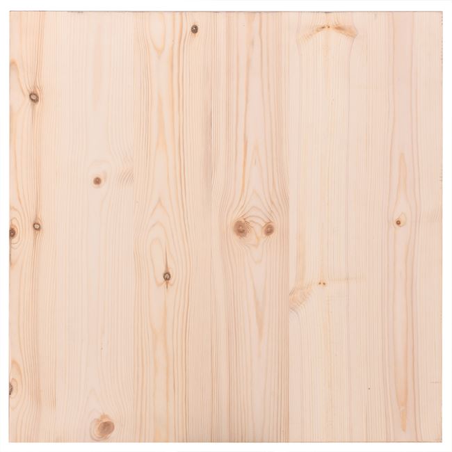 Επιφάνεια τραπεζιού τετράγωνη από ξύλο άβαφη 80x80