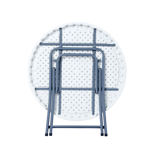 Τραπέζι catering-συνεδρίου "BLOW-R" πτυσσόμενο από HDPE/μέταλλο σε χρώμα λευκό/γκρι Φ94x74