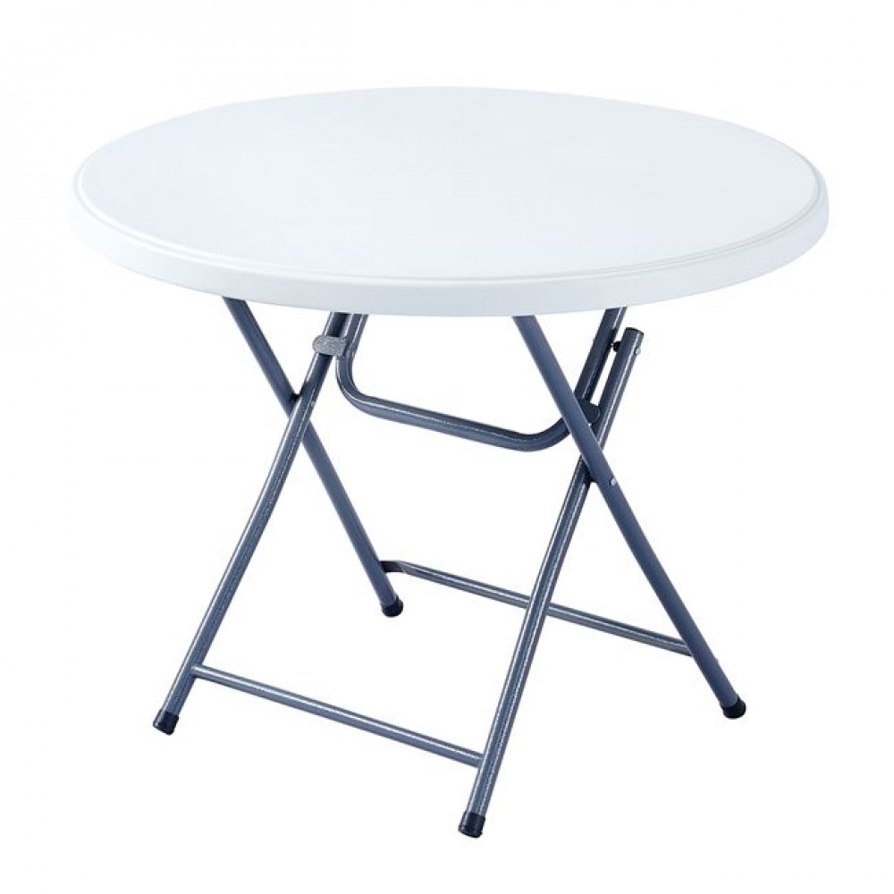 Τραπέζι catering-συνεδρίου "BLOW-R" πτυσσόμενο από HDPE/μέταλλο σε χρώμα λευκό/γκρι Φ94x74