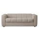 Καναπές-κρεβάτι "NORRIS" τριθέσιος από ύφασμα υδροαπωθητικό σε χρώμα μπεζ 209x99x70