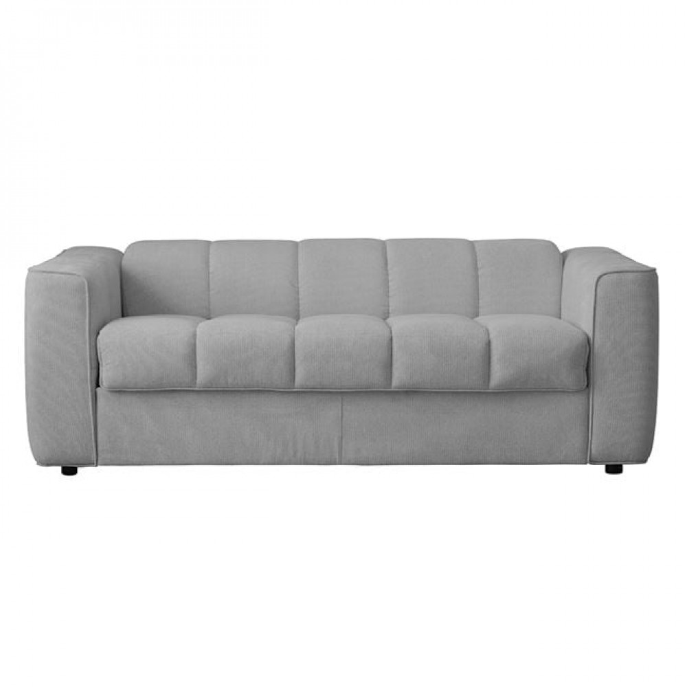 Καναπές-κρεβάτι "NORRIS" τριθέσιος από ύφασμα υδροαπωθητικό σε χρώμα ανοιχτό γκρι 209x99x70