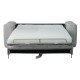 Καναπές-κρεβάτι "NORRIS" τριθέσιος από ύφασμα υδροαπωθητικό σε χρώμα ανοιχτό γκρι 209x99x70