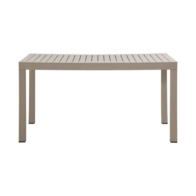Τραπέζι "DALTON" από μέταλλο/pp σε χρώμα γκρι 141x70x74
