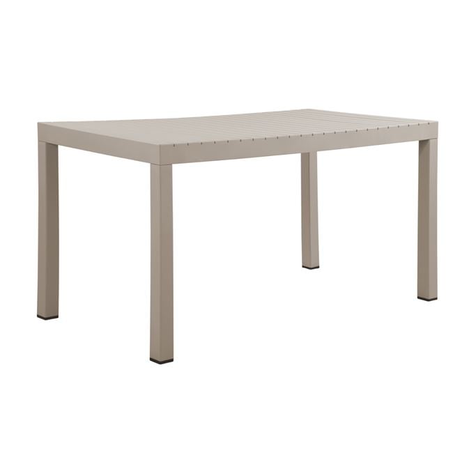 Τραπέζι "DALTON" από μέταλλο/pp σε χρώμα γκρι 141x70x74