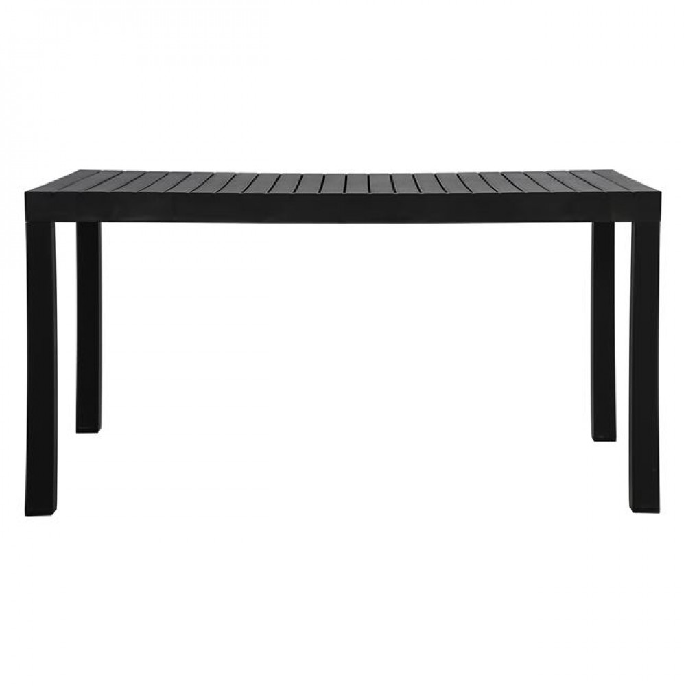 Τραπέζι "DALTON" από μέταλλο/pp σε χρώμα μαύρο 141x70x74