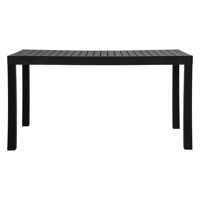 Τραπέζι "DALTON" από μέταλλο/pp σε χρώμα μαύρο 141x70x74