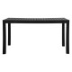 Τραπέζι "DALTON" από μέταλλο/pp σε χρώμα μαύρο 141x70x74
