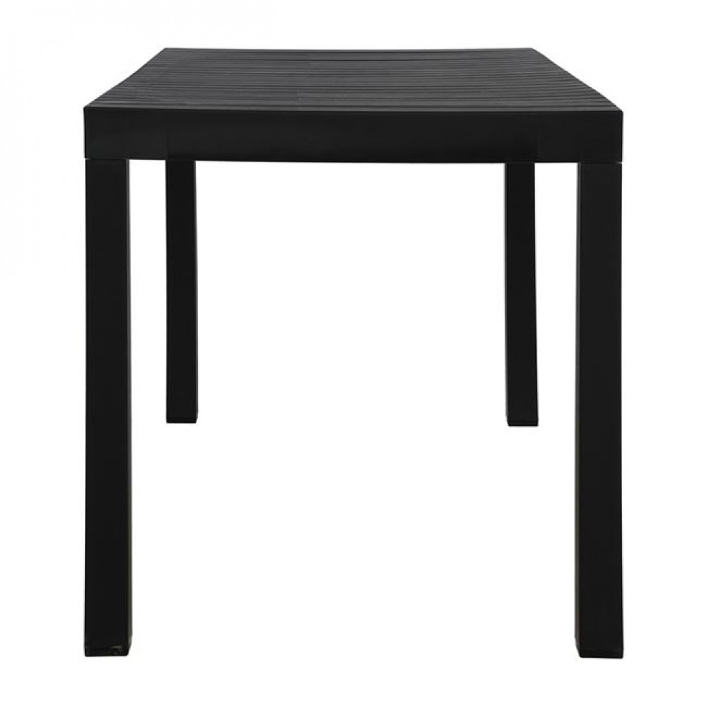 Τραπέζι "DALTON" από μέταλλο/pp σε χρώμα μαύρο 141x70x74